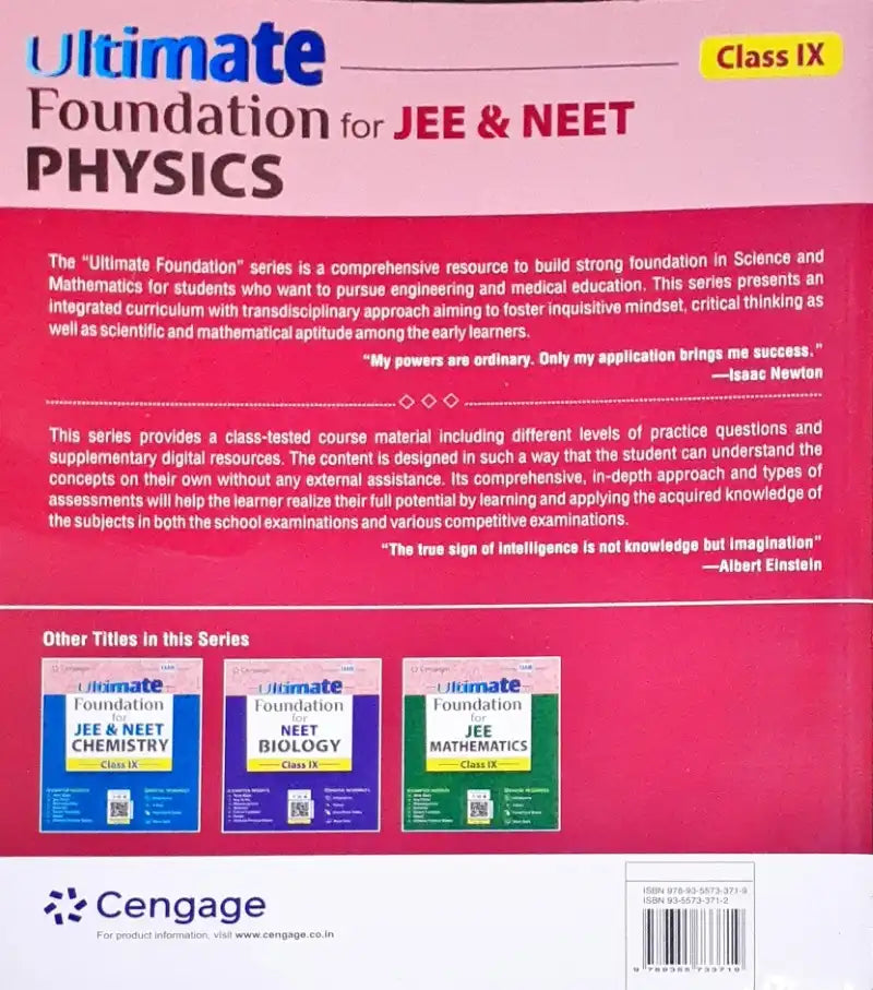 Ultimate Foundation for JEE & NEET Physics: Class IX