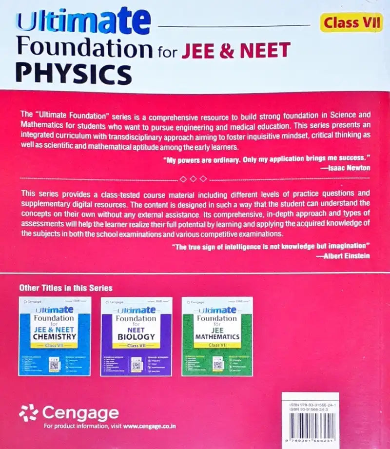 Ultimate Foundation for JEE & NEET Physics: Class VII