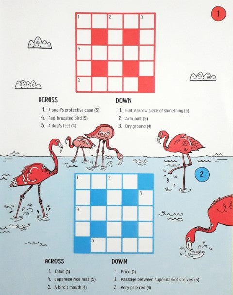 Usborne 100 Children's Crosswords Animals