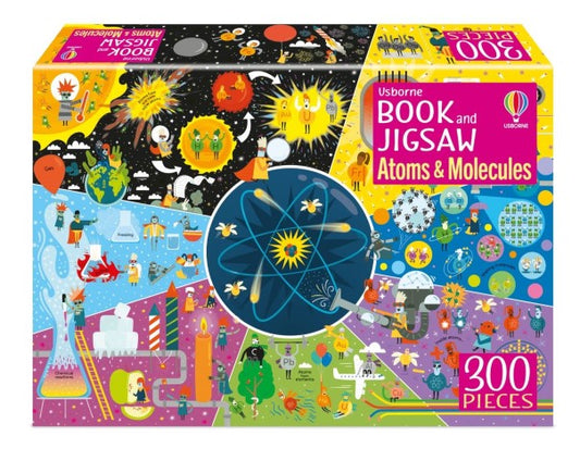 Usborne Book and Jigsaw Atoms and Molecules 300 Pieces Jigsaw Puzzle 59 x 40 cm