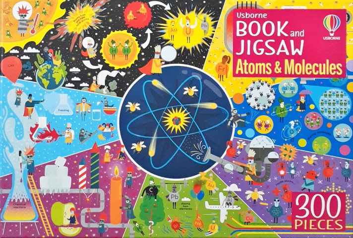 Usborne Book and Jigsaw Atoms and Molecules 300 Pieces Jigsaw Puzzle 59 x 40 cm