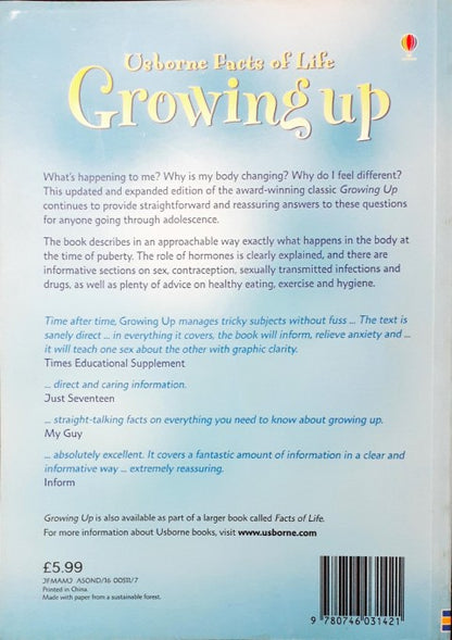 Usborne Facts Of Life: Growing Up