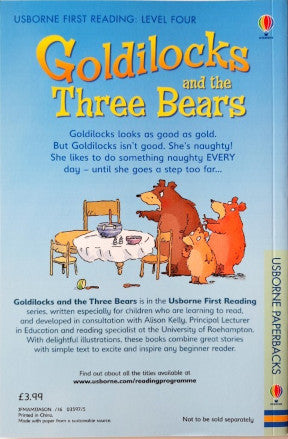 Goldilocks And The Three Bears - Usborne First Reading