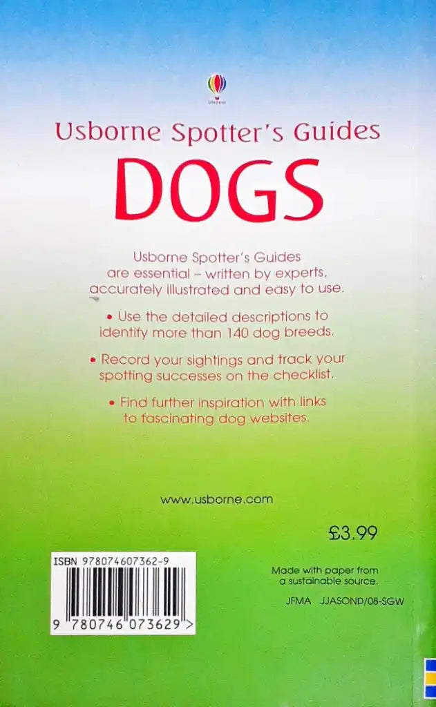 Usborne Spotter's Guides Dogs