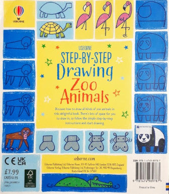 Usborne Step By Step Drawing Zoo Animals