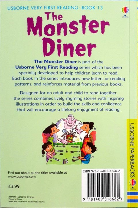 The Monster Diner - Usborne Very First Reading