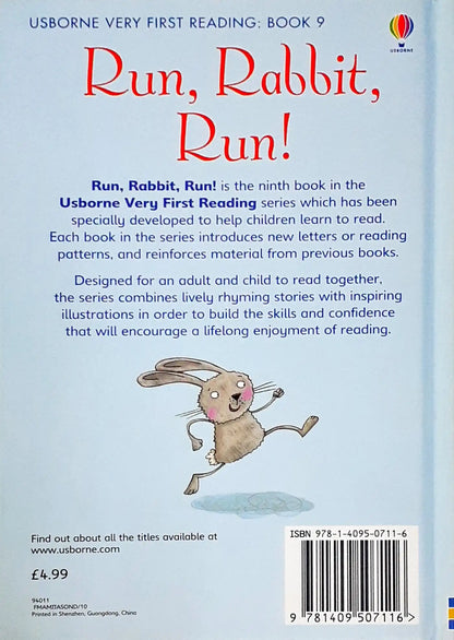 Usborne Very First Reading Run Rabbit Run (HC) (P)