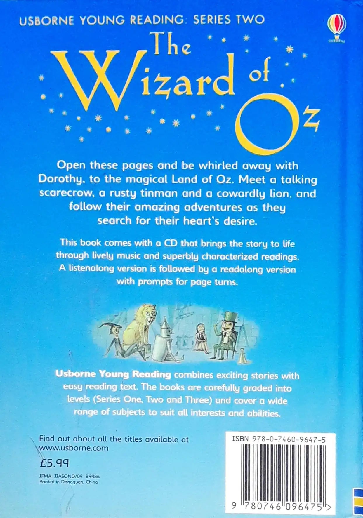 Usborne Young Reading The Wizard Of Oz With CD (HC) (P)