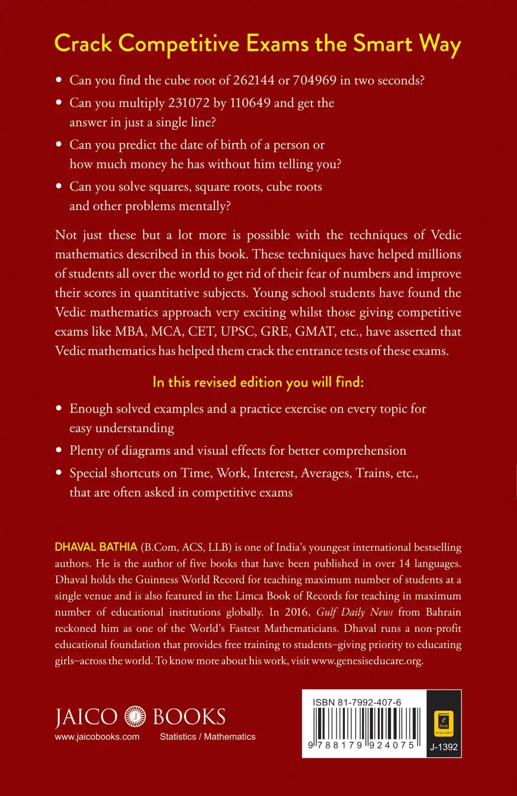 Vedic Mathematics Made Easy