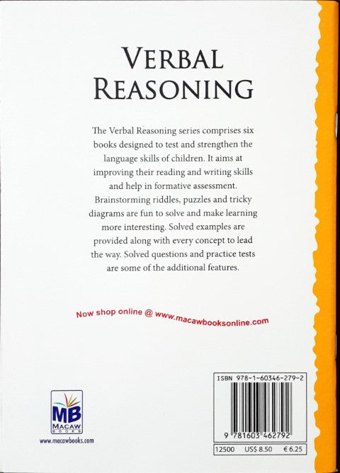 Verbal  Reasoning - Book - 3