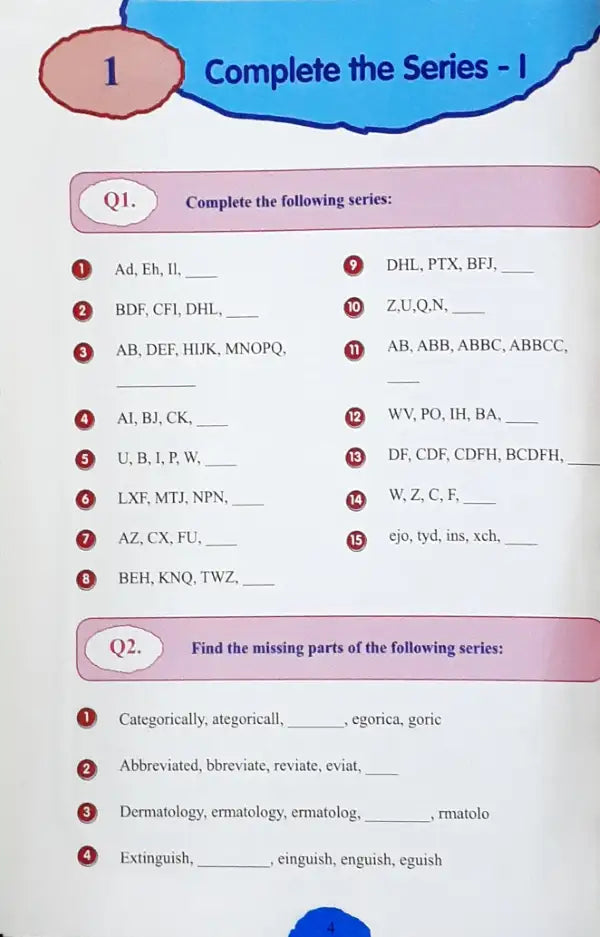 Verbal Reasoning for Young Minds Book 3