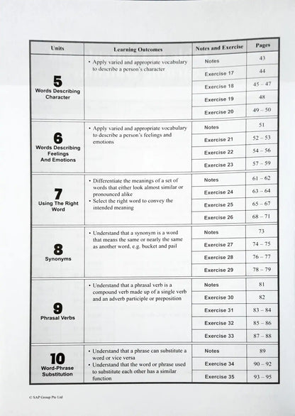 SAP Vocabulary Builder Secondary Level 4