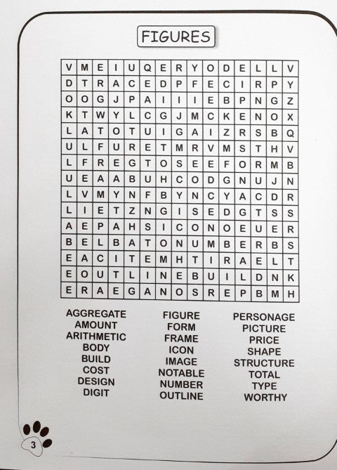 101 Activities Word Search