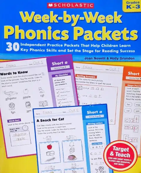 Week By Week Phonics Packets