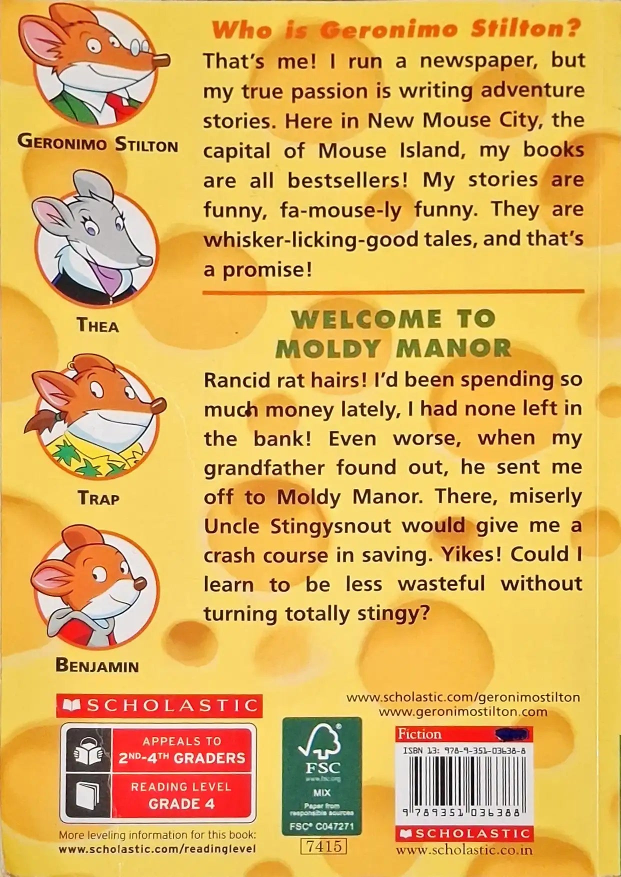 Geronimo Stilton #59 : Welcome To Moldy Manor (P)