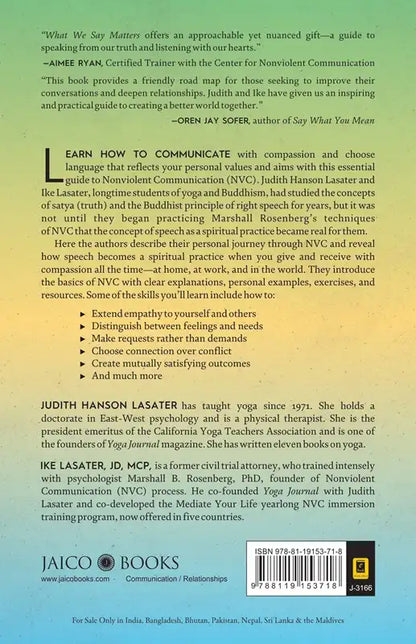 What We Say Matters : Practicing Nonviolent Communication