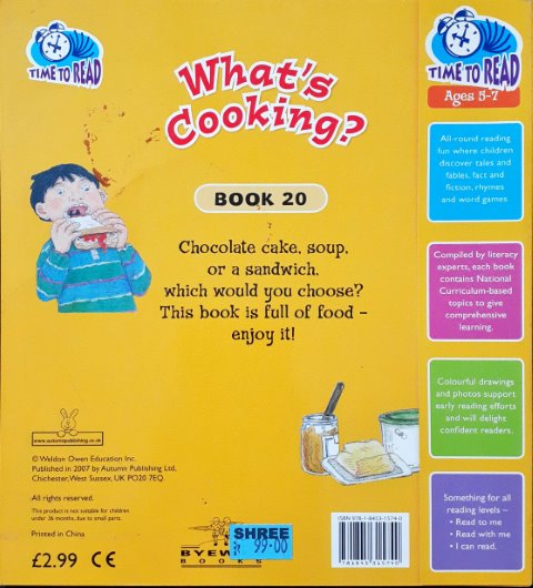 Time To Read What's Cooking Book 20