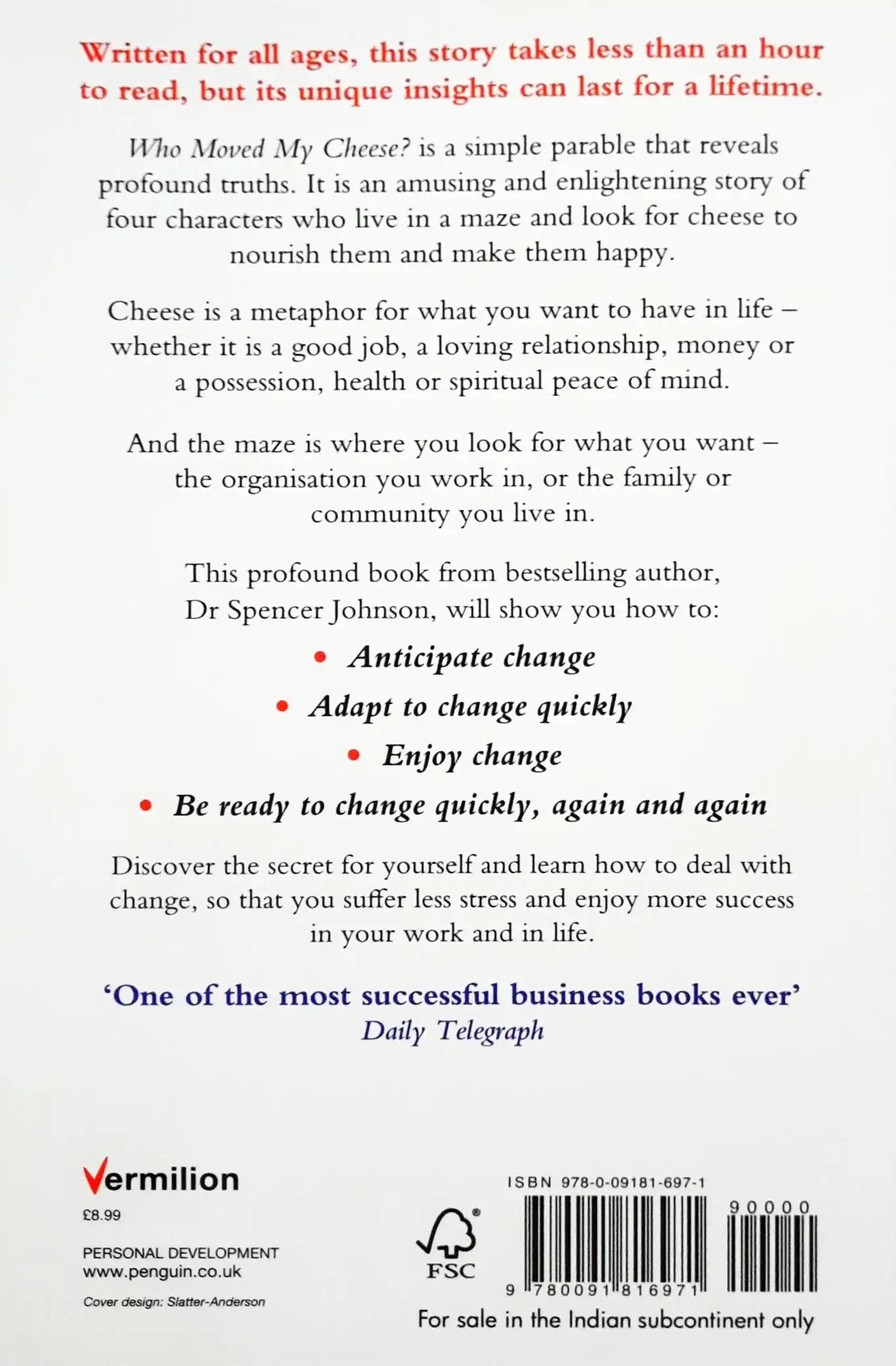 Who Moved My Cheese?