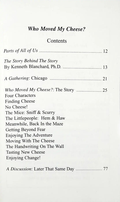 Who Moved My Cheese?