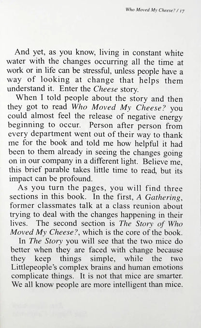 Who Moved My Cheese?