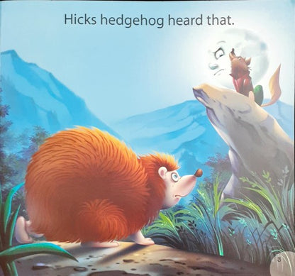 Willie Wolf And Hicks Hedgehog Level 0 - Little Friends Moral Stories