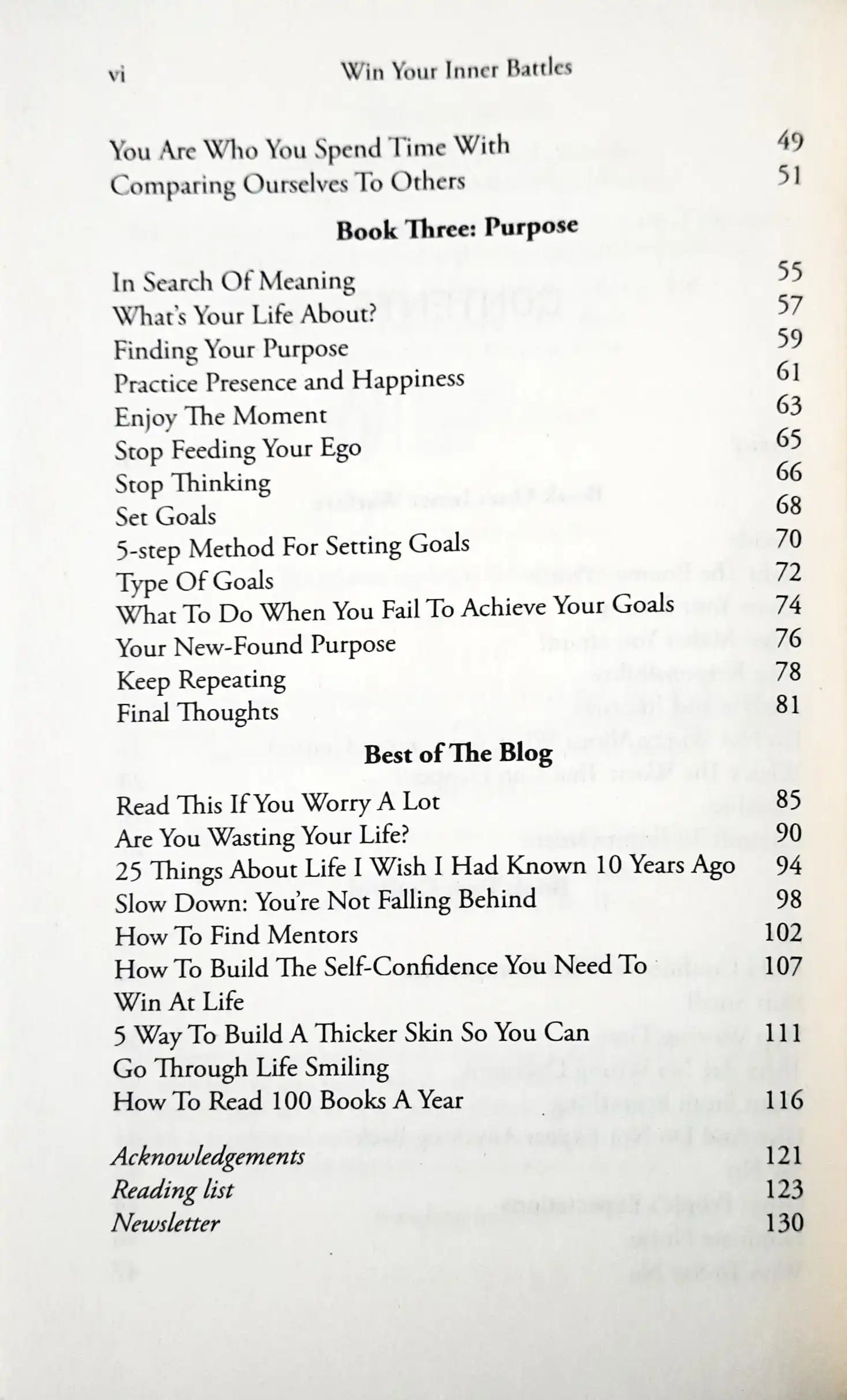 Win Your Inner Battles