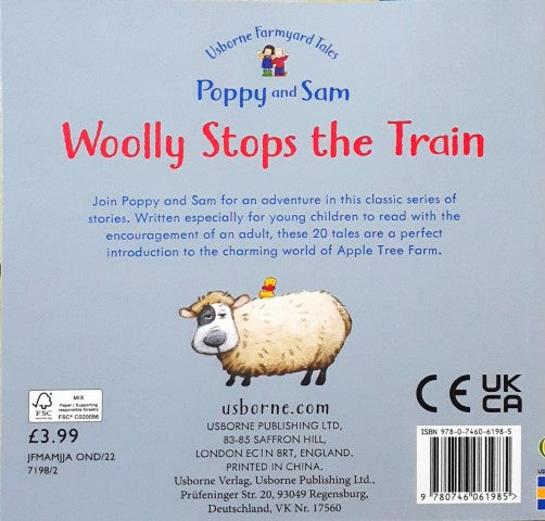 Usborne Farmyard Tales 20 Poppy and Sam Woolly Stops The Train