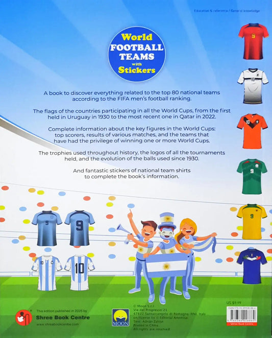 World Football Teams with Stickers of Popular Jerseys