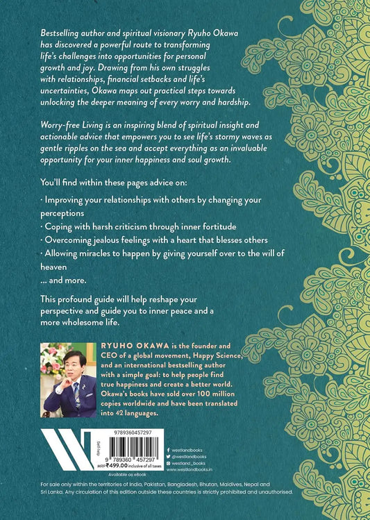 Worry Free Living : Let Go Of Stress And Live In Peace And Happiness | Hardcover