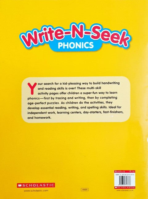 Write N Seek: Phonics - Motivating Practice Pages To Help Kids Master Phonics Skills