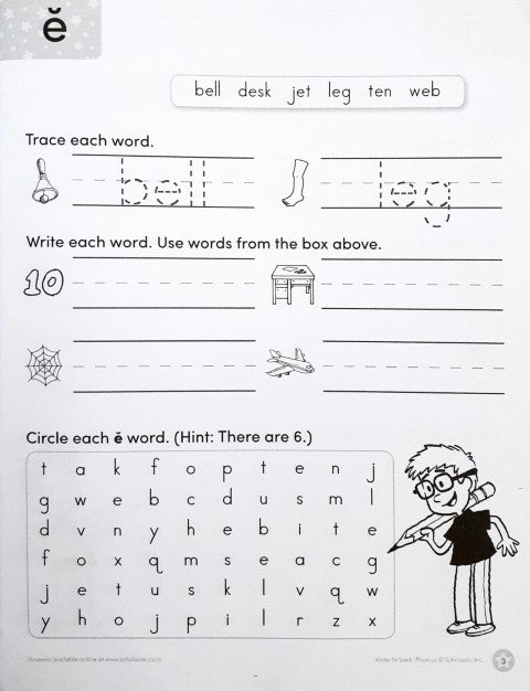 Write N Seek: Phonics - Motivating Practice Pages To Help Kids Master Phonics Skills