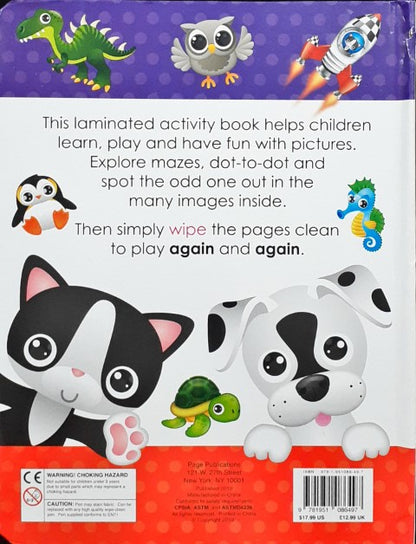 Activity Book Wipe and Write Mazes And Dot to Dot