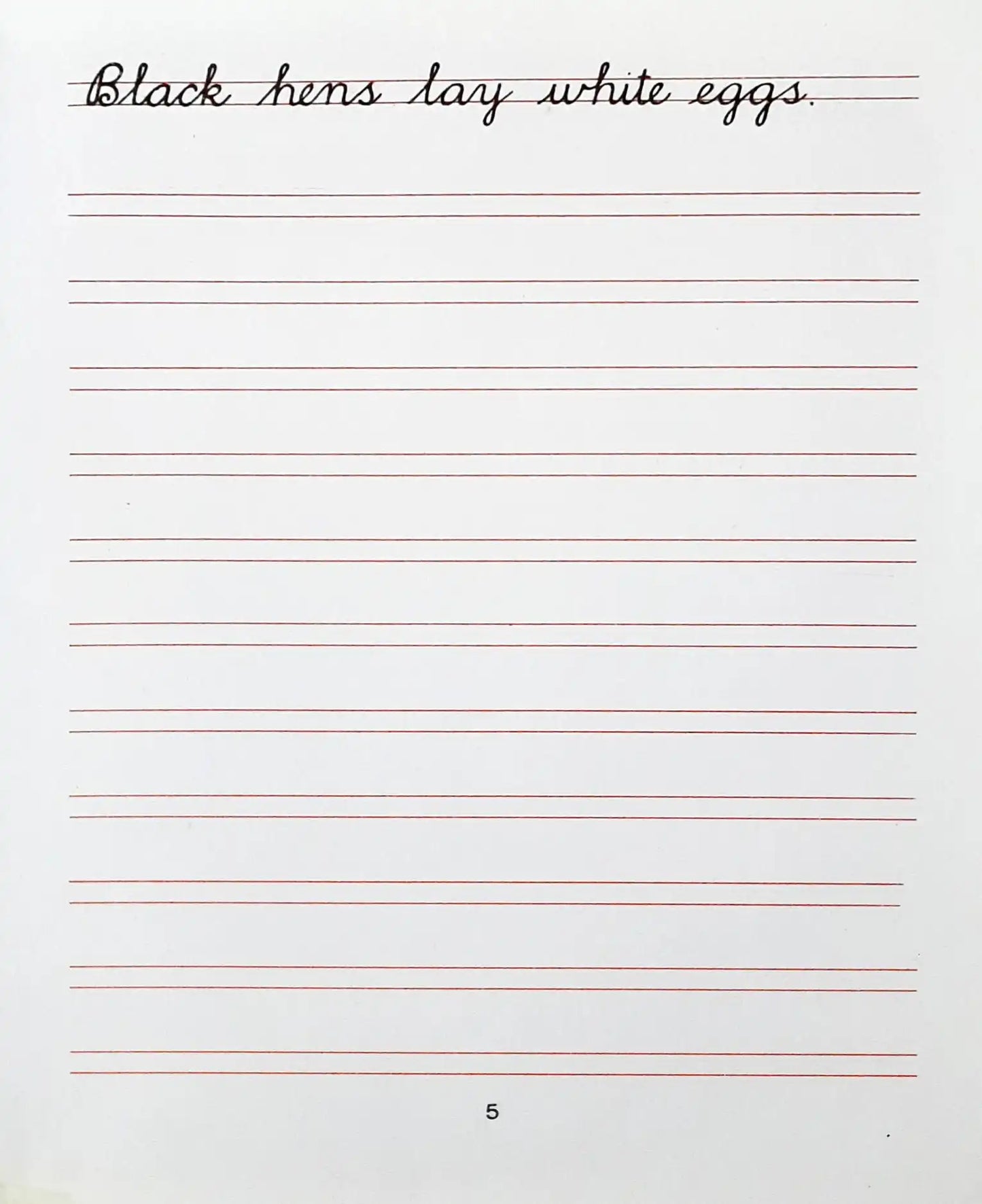 Bunny Cursive Writing 5