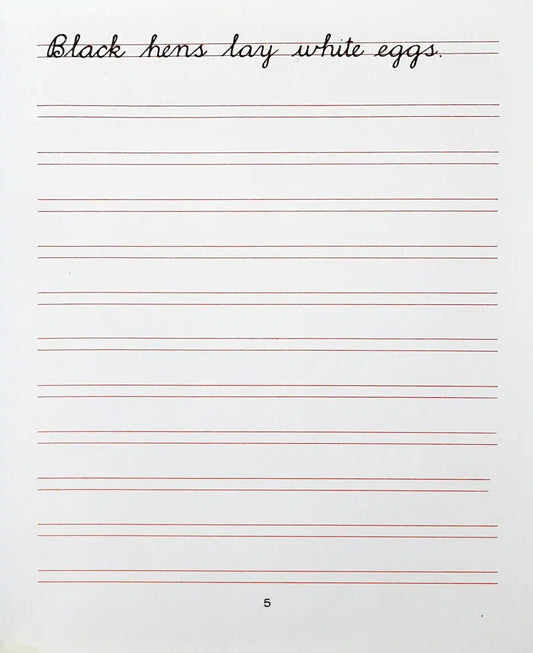 Bunny Cursive Writing 5