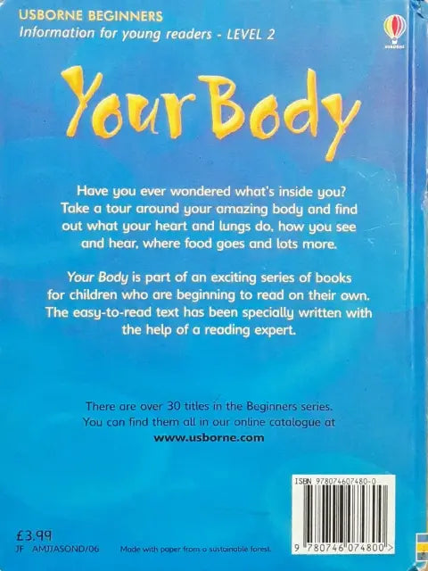 Usborne Beginners Your Body (HC) (P)