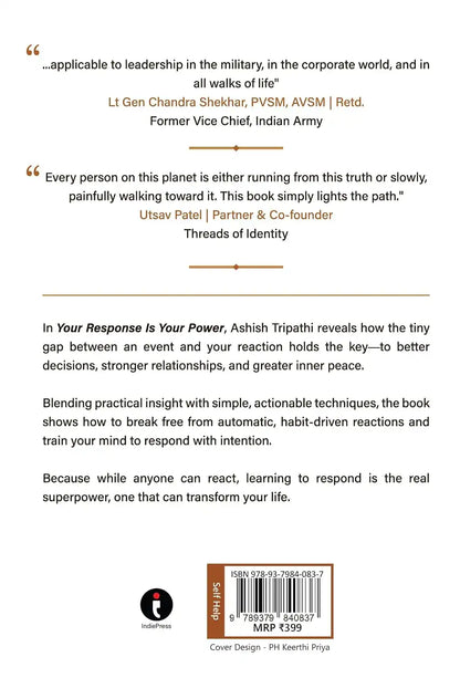 Your Response Is Your Power : Because Life Is 10% What Happens And 90% What You Do About It