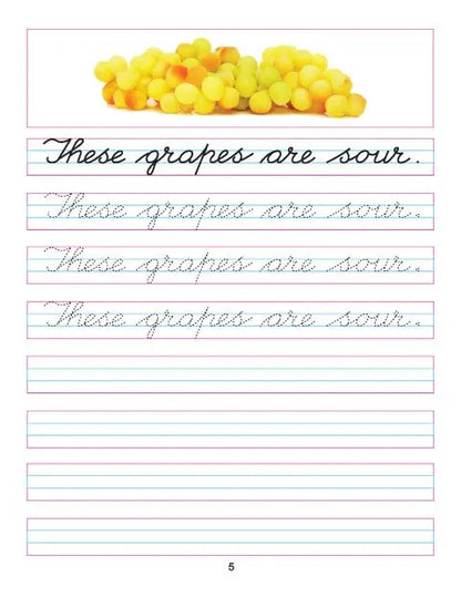 Cursive Writing Book Sentences Part 5 - Image #5