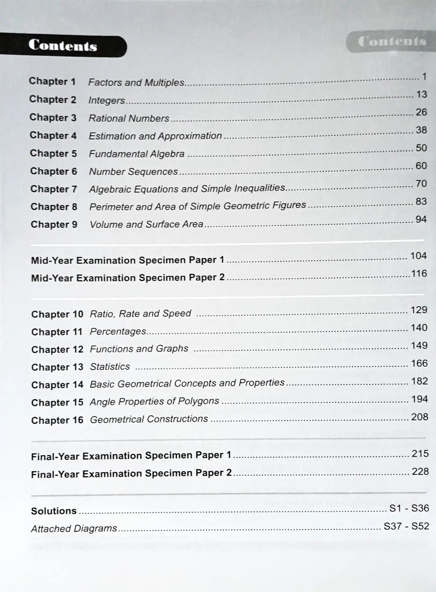 SAP Be Great at Mathematics for Secondary 1