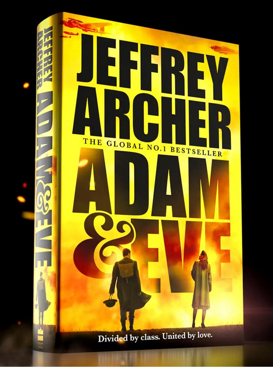 Books and You Adam and Eve Collector's Edition hardcover book with a yellow foil-on-board cover and silhouette art.