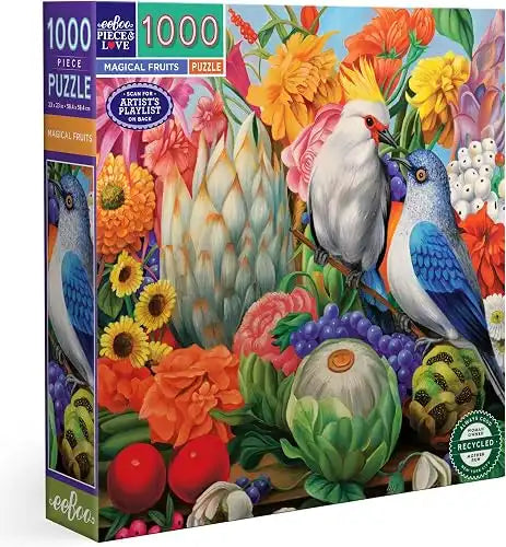 eeBoo Piece & Love : Magical Fruits | 1000-Piece Jigsaw Puzzle for Adults