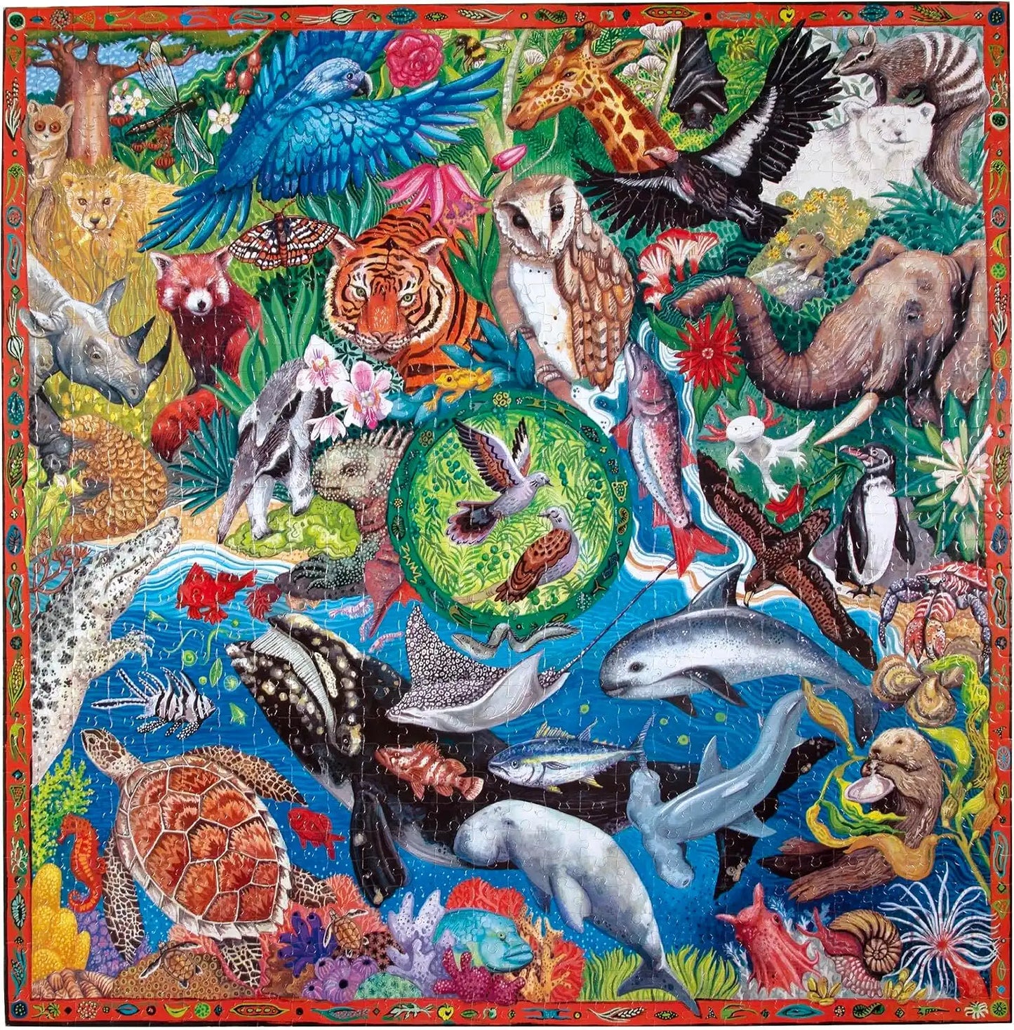 eeBoo Piece & Love : Wild World | 1000-Piece Jigsaw Puzzle for Adults