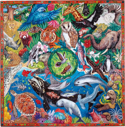 eeBoo Piece & Love : Wild World | 1000-Piece Jigsaw Puzzle for Adults
