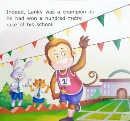 Overconfident Lanky Loses The Race Level 3 - Little Friends Moral Stories