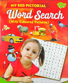 My Red Pictorial Word Search With Coloured Pictures