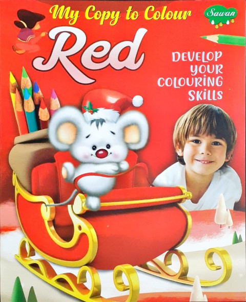 My Copy to Colour RED Develop Your Colouring Skills