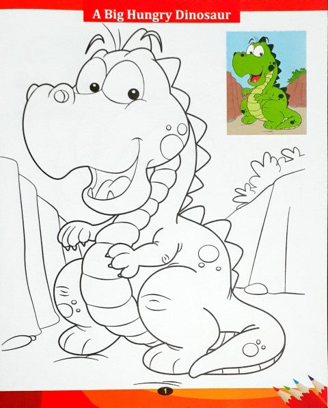 My Copy to Colour RED Develop Your Colouring Skills