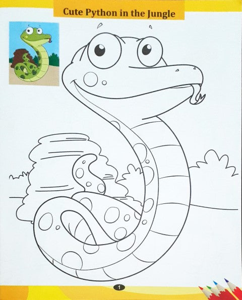 My Copy to Colour YELLOW Develop Your Colouring Skills