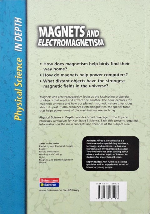 Science In Depth Physical Science in Depth Magnets and Electromagnetism – Books and You