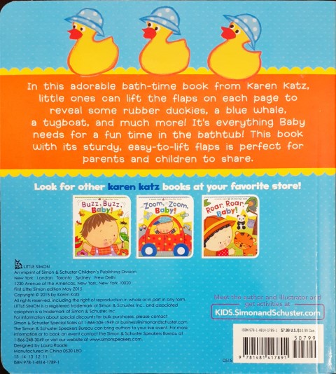 Splish Splash Baby - A Karen Katz Lift The Flap Book