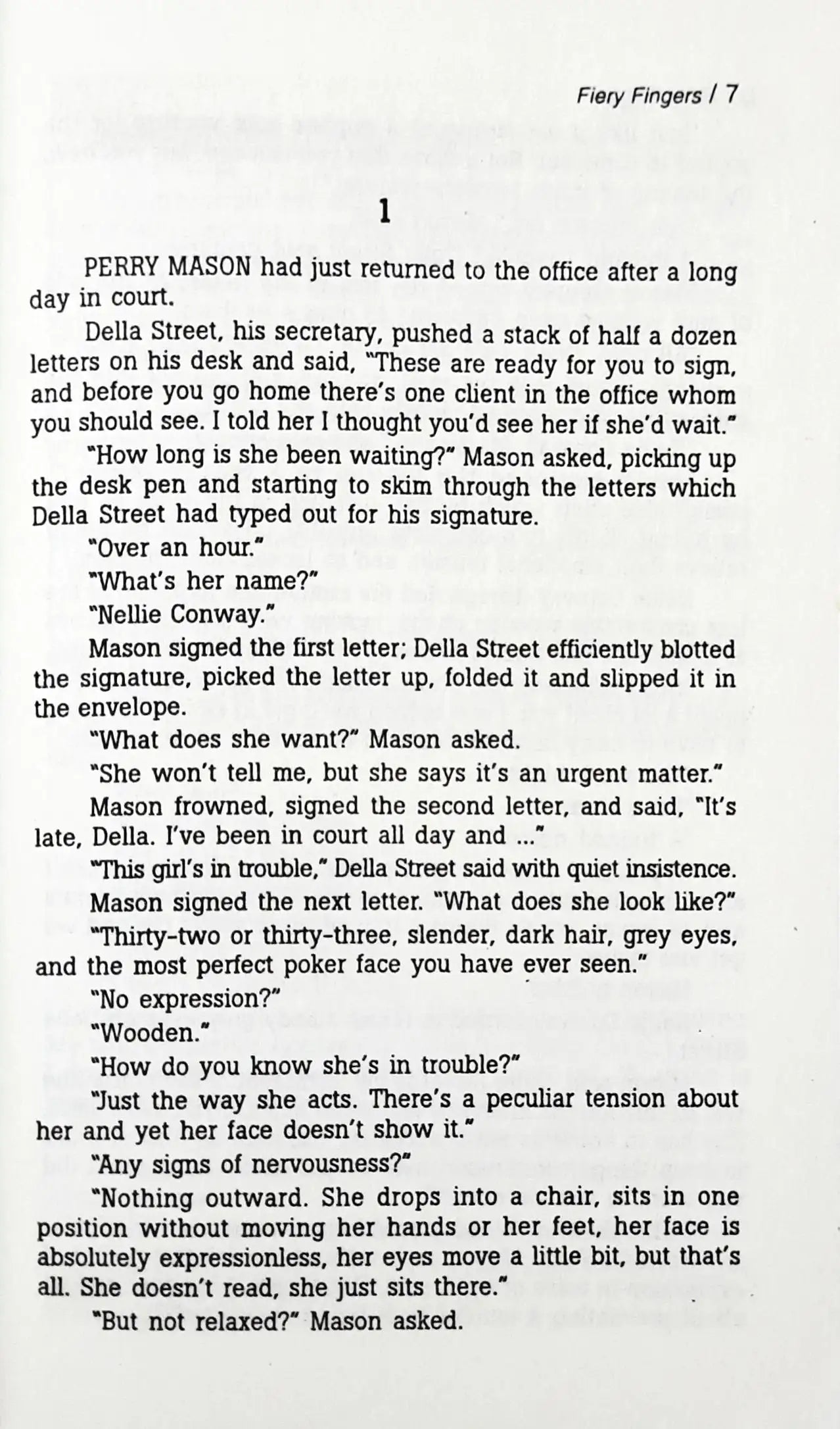 Perry Mason #37 : The Case of the Fiery Fingers